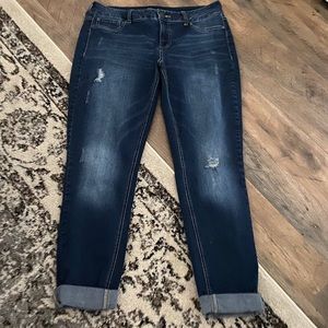 Maurices jeans, light distressing.